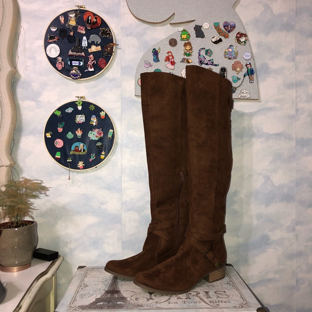 Brown Above Knee Tall Boots